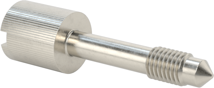 Başparmak Vidalı Başlı Sabit Panel Vidası, 1/4"-28 Diş Boyutu, 1-1/4" Uzunluk