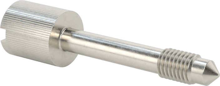 Başparmak Vidalı Başlı Sabit Panel Vidası, 1/4"-28 Diş Boyutu, 1-1/2" Uzunluk