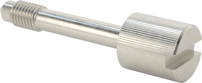 Başparmak Vidalı Başlı Sabit Panel Vidası, 1/4"-28 Diş Boyutu, 1-1/2" Uzunluk