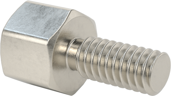 Erkek-Dişi Dişli Altıgen Ara Parça, 18-8 Paslanmaz Çelik, 5/16" Altıgen, 1/4" Uzunluk, 8-32 ila 8-32 Diş