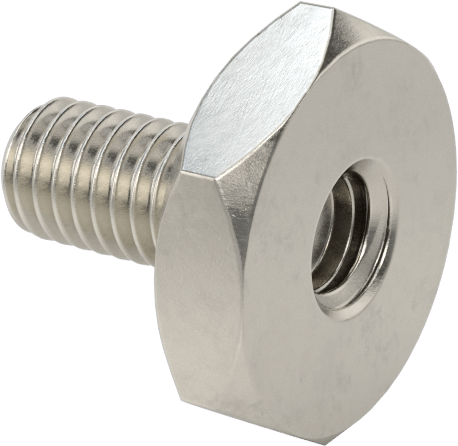 Erkek-Dişi Dişli Altıgen Ara Parça, 18-8 Paslanmaz Çelik, 1/2" Altıgen Boyutu, 1/8" Uzunluk, 10-32'den 10-32'ye Diş