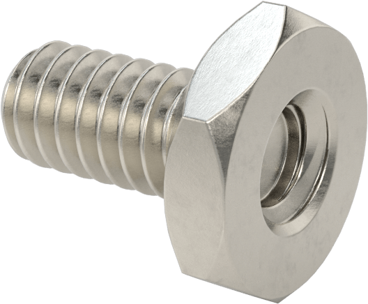 Erkek-Dişi Dişli Altıgen Ara Parça, 18-8 Paslanmaz Çelik, 1/2" Altıgen Boyutu, 1/8" Uzunluk, 1/4“-20 ila 1/4”-20 Diş