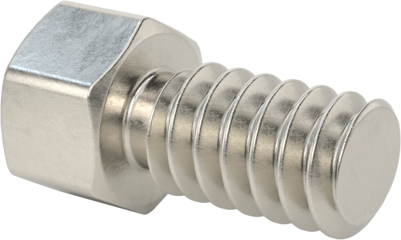 Erkek-Dişi Dişli Altıgen Ara Parça, 18-8 Paslanmaz Çelik, 3/16" Altıgen, 1/8" Uzunluk, 6-32 - 6-32 Diş
