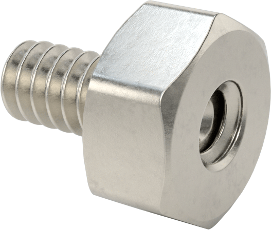 Erkek-Dişi Dişli Altıgen Ara Parça, 18-8 Paslanmaz Çelik, 1/4" Altıgen, 1/8" Uzunluk, 4-40 - 4-40 Diş