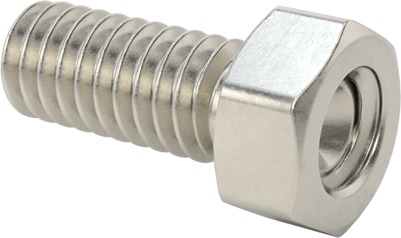 Erkek-Dişi Dişli Altıgen Ara Parça, 18-8 Paslanmaz Çelik, 1/4" Altıgen, 1/8" Uzunluk, 8-32 ila 8-32 Diş