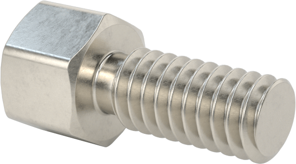 Erkek-Dişi Dişli Altıgen Ara Parça, 18-8 Paslanmaz Çelik, 1/4" Altıgen, 3/16" Uzunluk, 8-32 ila 8-32 Diş