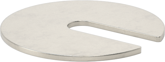 18-8 Paslanmaz Çelik Kolay Takılan Oluklu Pul, 9/32“ Genişlik x 7/8” Derinlikli Yiv, 0,043“-0,051” Kalınlık