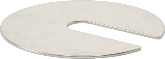 18-8 Paslanmaz Çelik Kolay Takılan Oluklu Pul, 9/32“ Genişlik x 7/8” Derinlikli Yiv, 0,020 inç - 0,026 inç Kalınlık