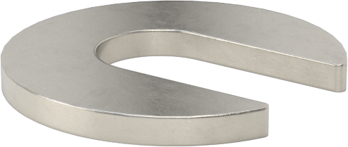 18-8 Paslanmaz Çelik Kolay Takılan Oluklu Pul, 1/4" Vida Boyutu için, 0.750" OD