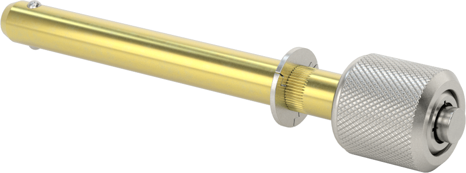 Anahtarlı Çift Kilitli Hızlı Açma Pimi, 1/2" Çap, 3-1/2" Kullanılabilir Uzunluk