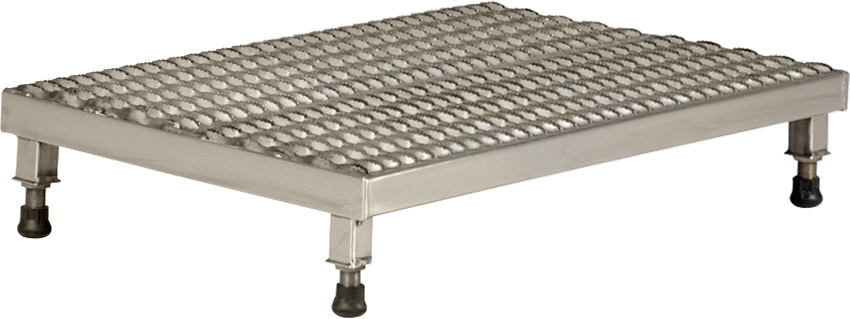 Korozyona Dayanıklı Çalışma Platformu, 7“-9” Toplam Yükseklik, 35 inç Genişlik x 19 inç Derinlik