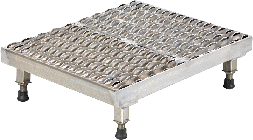 Korozyona Dayanıklı Çalışma Platformu, 7“-9” Toplam Yükseklik, 24“ Genişlik x 19” Derinlik