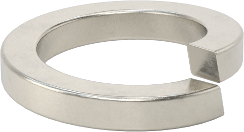 18-8 Paslanmaz Çelik Yaylı Pul, M16 Lokma Başlı Vidalar için, 17 mm ID, 24.4 mm OD