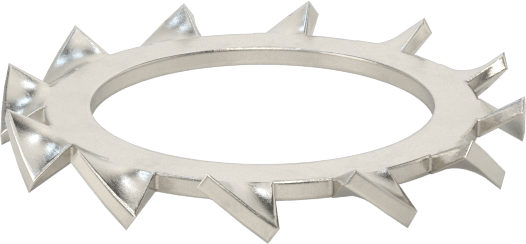 18-8 Paslanmaz Çelik Dış Dişli Kilit Pulları, M24 Vida Boyutu için, 25.0 mm ID, 38.0 mm OD, DIN 6798
