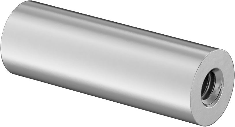Dişli Yuvarlak Ayırıcı, 18-8 Paslanmaz Çelik, 1/8" OD, 3/8" Uzunluk, 0-80 Diş Boyutu