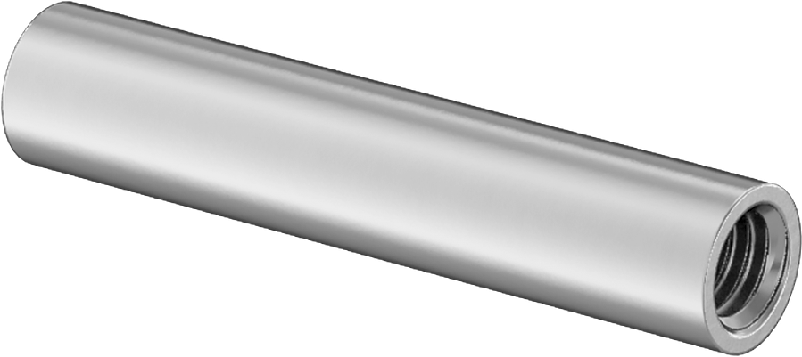 Dişli Yuvarlak Ayırıcı, 18-8 Paslanmaz Çelik, 1/4" OD, 1-1/4" Uzunluk, 10-32 Diş Boyutu