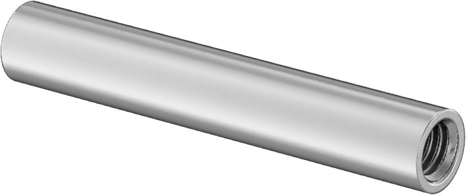 Dişli Yuvarlak Ayırıcı, 18-8 Paslanmaz Çelik, 1/4" OD, 1-1/2" Uzunluk, 10-32 Diş Boyutu