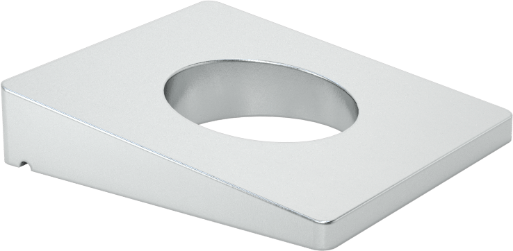 I-Kirişler için Tesviye Pulları, Çinko Kaplı Çelik, M20 Vida Boyutu için, 22 mm ID