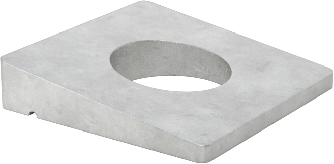 I-Kirişler için Tesviye Pulları, Sıcak Daldırma Galvanizli Çelik, M10 Vida Boyutu için, 11 mm ID