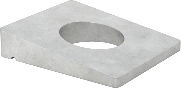 I-Kirişler için Tesviye Pulları, Sıcak Daldırma Galvanizli Çelik, M12 Vida Boyutu için, 14 mm ID