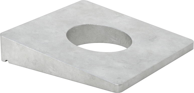 I-Kirişler için Tesviye Pulları, Sıcak Daldırma Galvanizli Çelik, M24 Vida Boyutu için, 26 mm ID