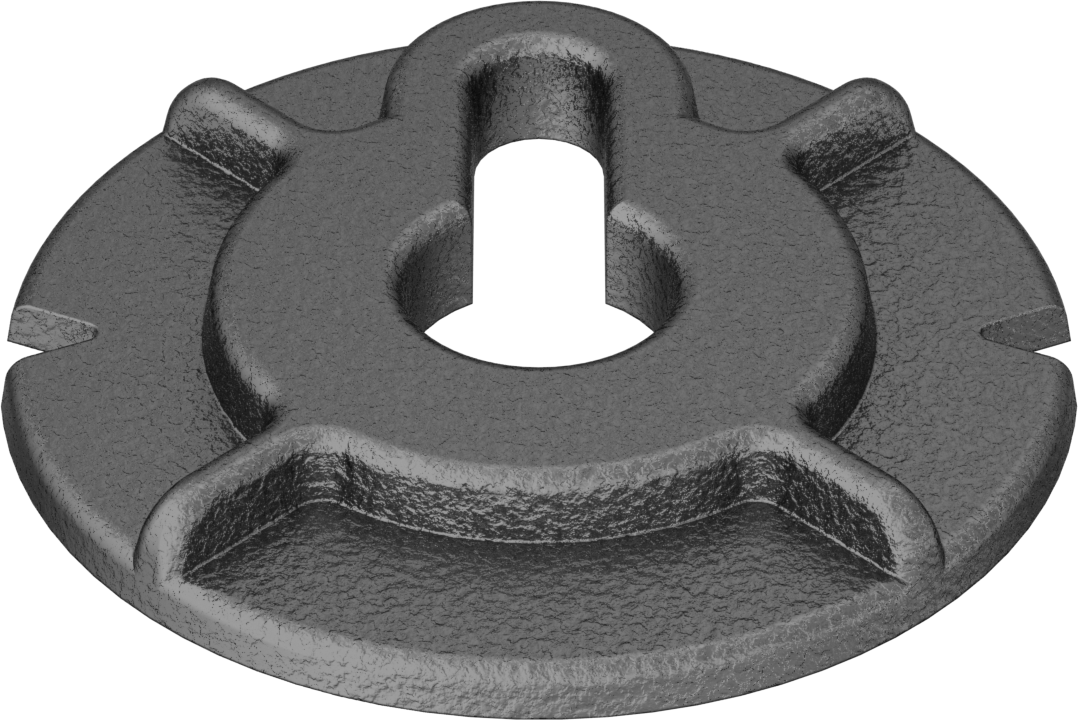 Çentikli Pul, 5/8" Vida Boyutu, 0.688" ID, 2.750" OD
