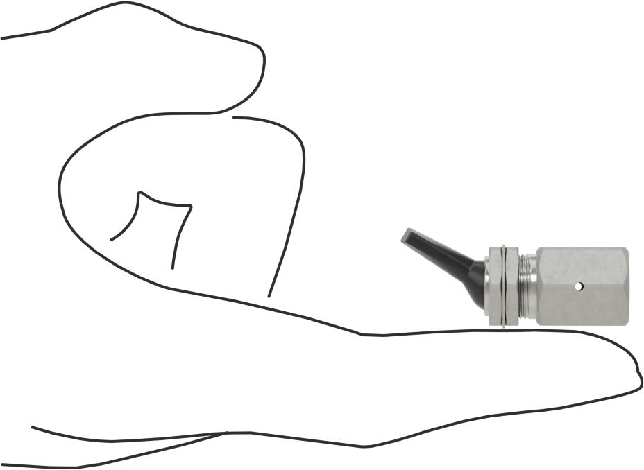 Temassız Açma/Kapama Valfi, 1/8" Boru Dış Çapı için
