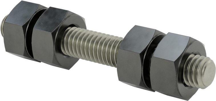 Altıgen Somunlu Dişli Çubuk, B7 Sınıfı, 3/8"-16 Diş Boyutu, 3" Uzunluk