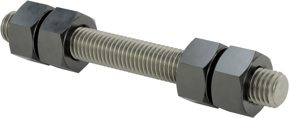 Altıgen Somunlu Dişli Çubuk, B7 Sınıfı, 5/8"-11 Diş Boyutu, 6 inç Uzunluk
