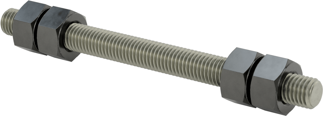 Altıgen Somunlu Dişli Çubuk, B7 Sınıfı, 5/8"-11 Diş Boyutu, 8" Uzunluk