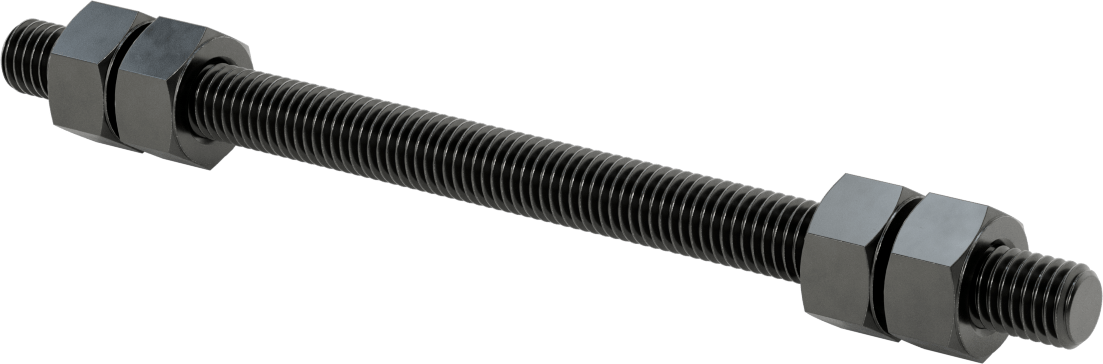 Altıgen Somunlu Dişli Çubuk, B7 Sınıfı, 5/8"-11 Diş Boyutu, 10" Uzunluk