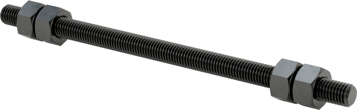 Altıgen Somunlu Dişli Çubuk, B7 Sınıfı, 5/8"-11 Diş Boyutu, 12" Uzunluk