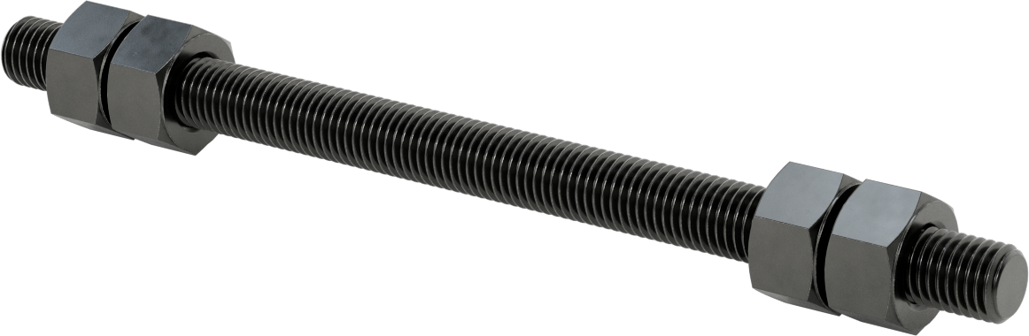 Altıgen Somunlu Dişli Çubuk, B7 Sınıfı, 3/4"-10 Diş Boyutu, 12" Uzunluk