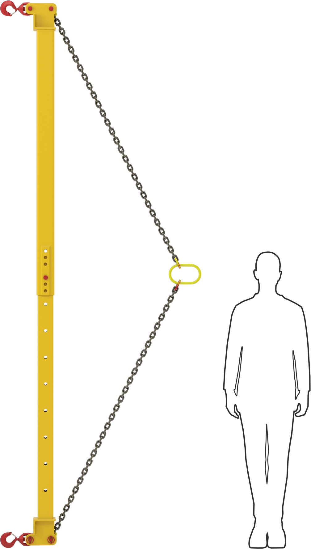 Yaylı Kiriş, 10000 lb. Kapasite, 72“ - 120” Açıklık