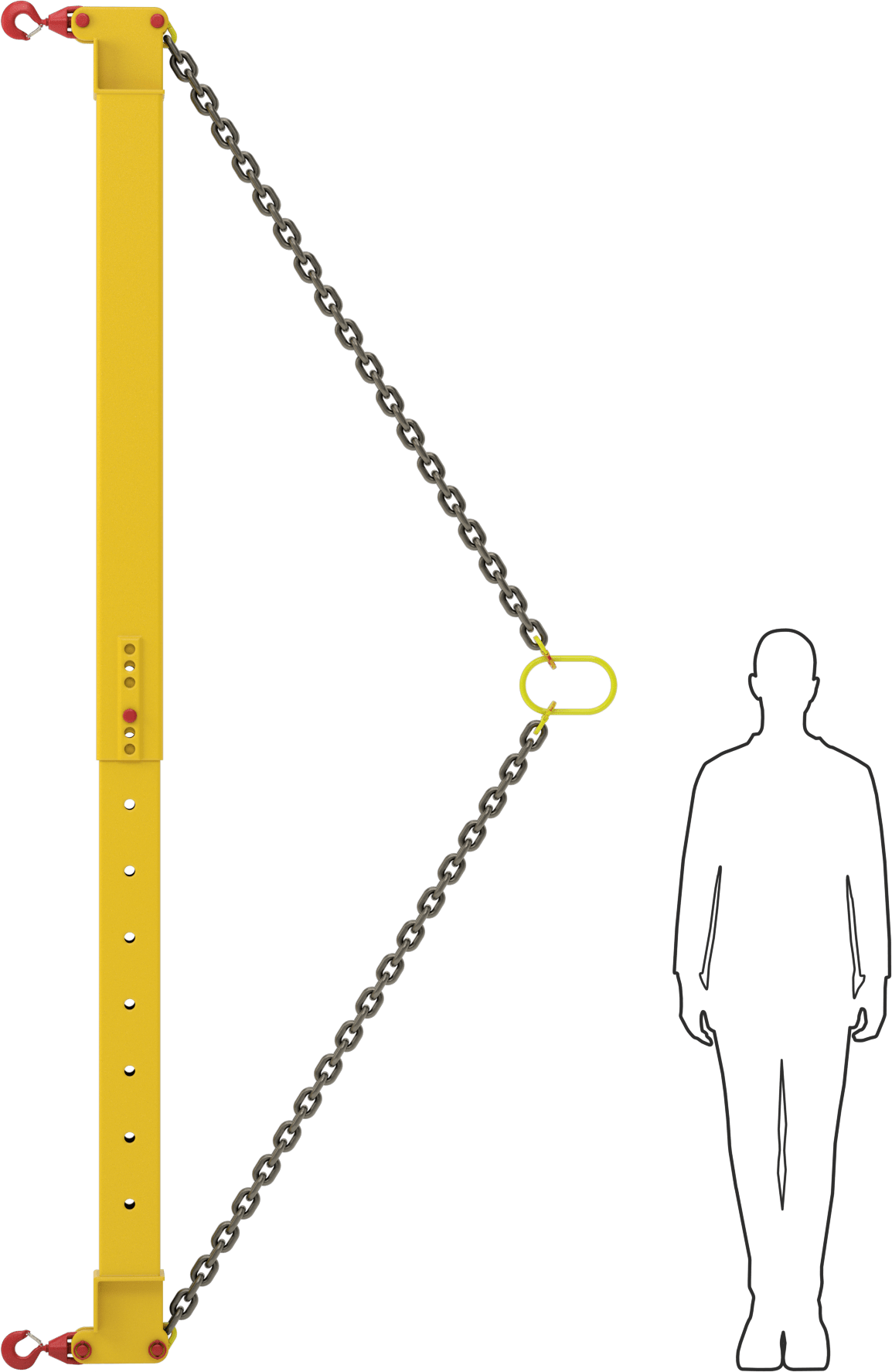 Yaylı Kiriş, 20000 lb. Kapasite, 72“ - 120” Açıklık