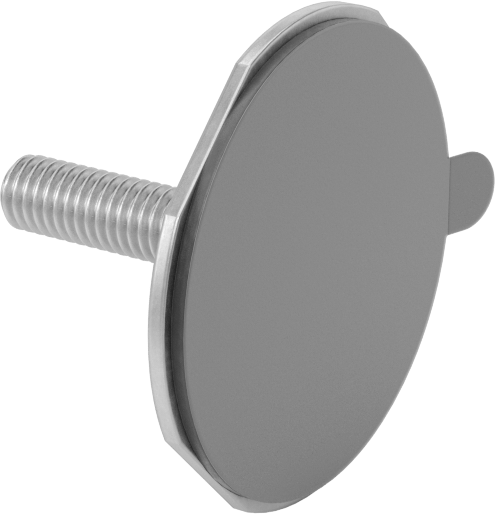 Yapışkan Sırtlı Çinko Kaplı Çelik Saplamalar, M6 x 1 Diş Boyutu, 25 mm Uzunluk