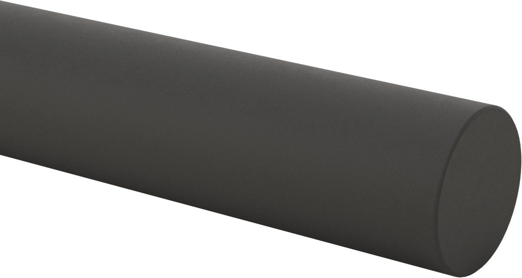 İletken Grafit, 2" Çaplı Çubuk, 12" Uzunluk