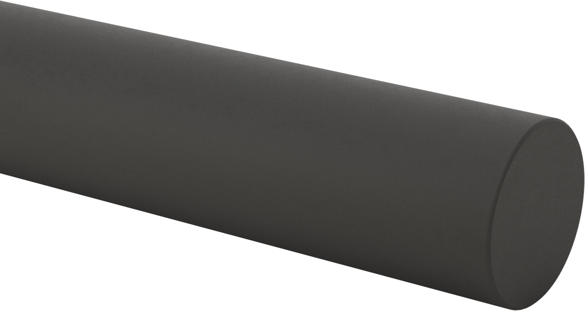 İletken Grafit, 3" Çaplı Çubuk, 12" Uzunluk