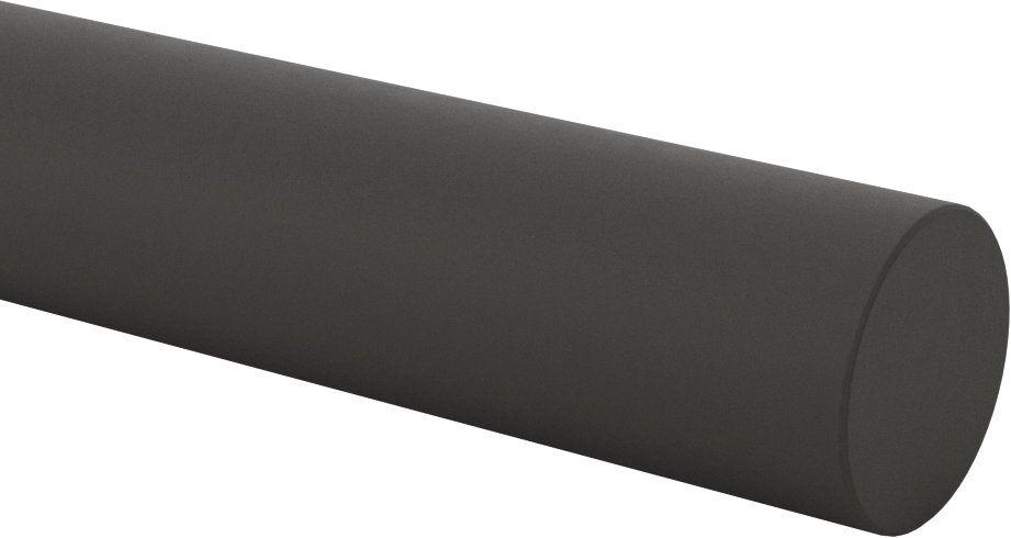 İletken Grafit, 1-1/4" Çapında Çubuk, 12" Uzunluk