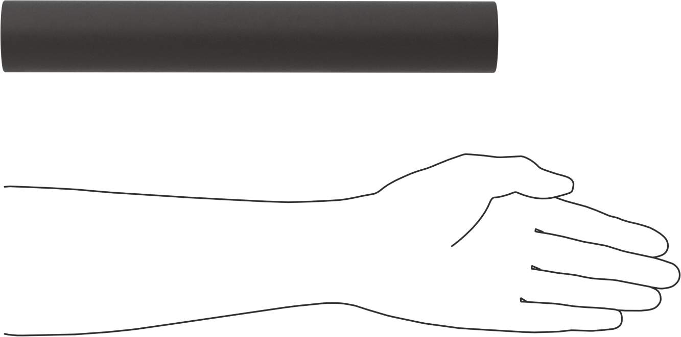 İletken Grafit, 1-3/4" Çaplı Çubuk, 12" Uzunluk