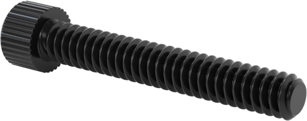 Cam Dolgulu Naylon Soket Başlı Vidalar, 4-40 Diş Boyutu, 3/4" Uzunluk, Siyah