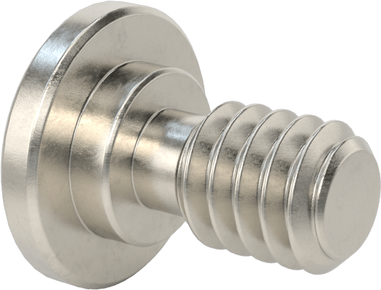 316 Paslanmaz Çelik Ultra Düşük Profilli Soket Başlı Vida, 1/4"-20 Diş Boyutu, 3/8" Uzunluk