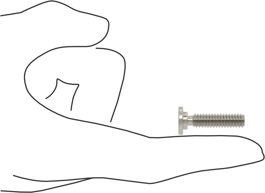 316 Paslanmaz Çelik Ultra Düşük Profilli Soket Başlı Vida, 1/4"-20 Diş Boyutu, 1" Uzunluk