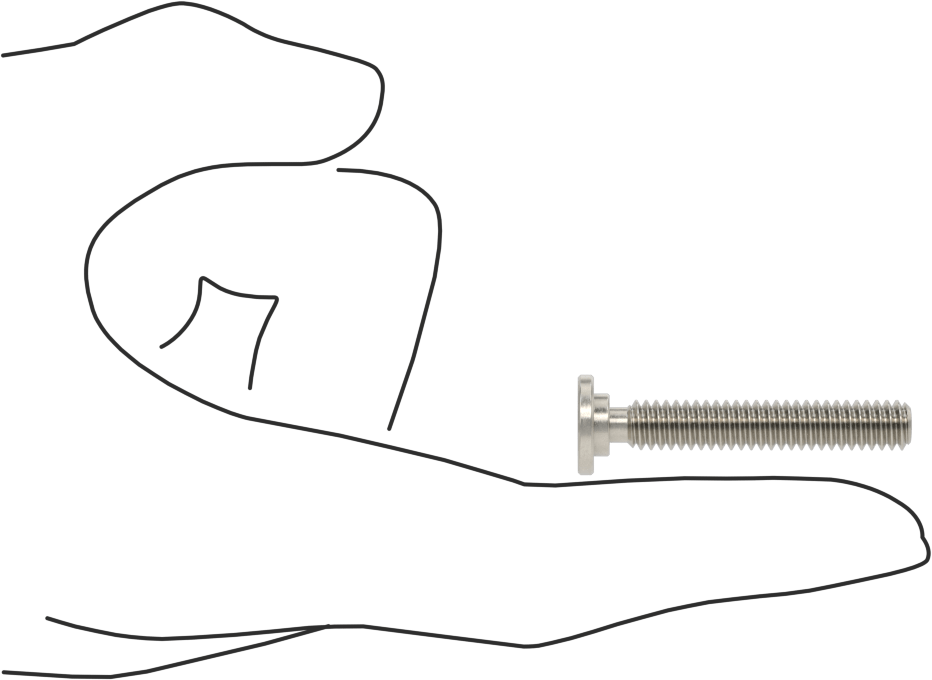 316 Paslanmaz Çelik Ultra Düşük Profilli Soket Başlı Vida, 1/4"-20 Diş Boyutu, 1-1/2" Uzunluk
