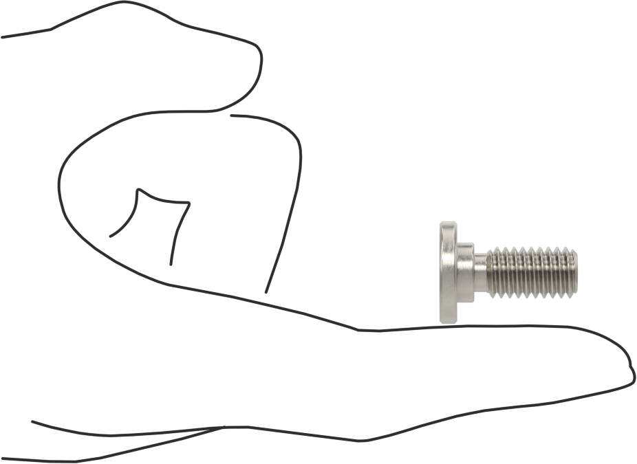 316 Paslanmaz Çelik Ultra Düşük Profilli Soket Başlı Vida, 3/8"-16 Diş Boyutu, 3/4" Uzunluk