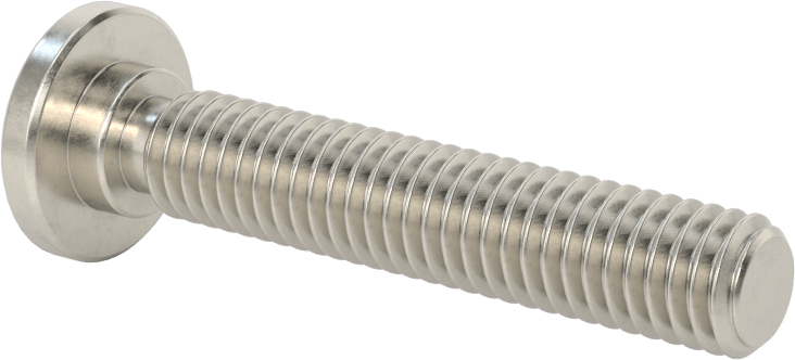316 Paslanmaz Çelik Ultra Düşük Profilli Soket Başlı Vida, 3/8"-16 Diş Boyutu, 2" Uzunluk
