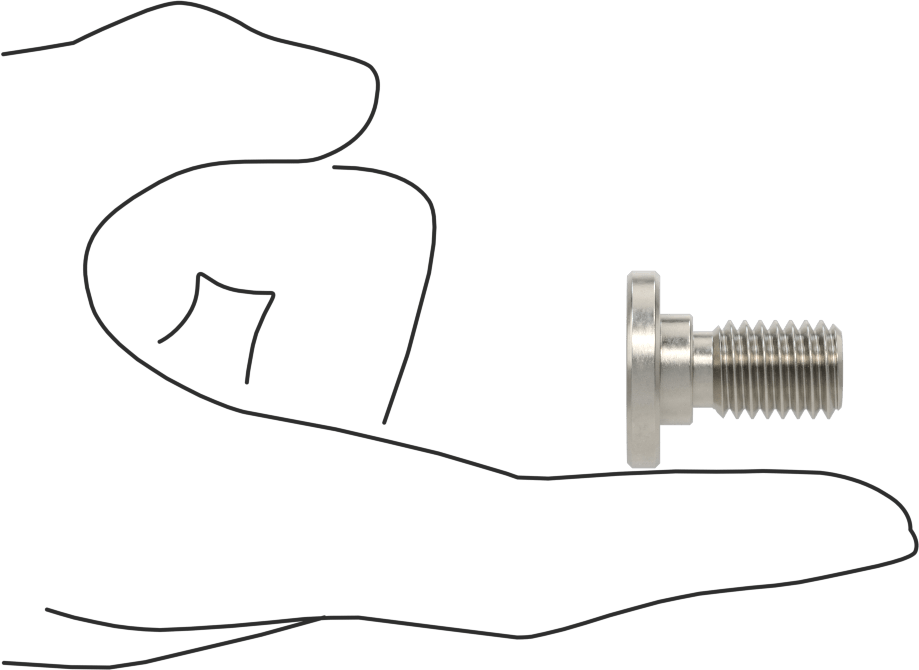 316 Paslanmaz Çelik Ultra Düşük Profilli Soket Başlı Vida, 1/2"-13 Diş Boyutu, 3/4" Uzunluk