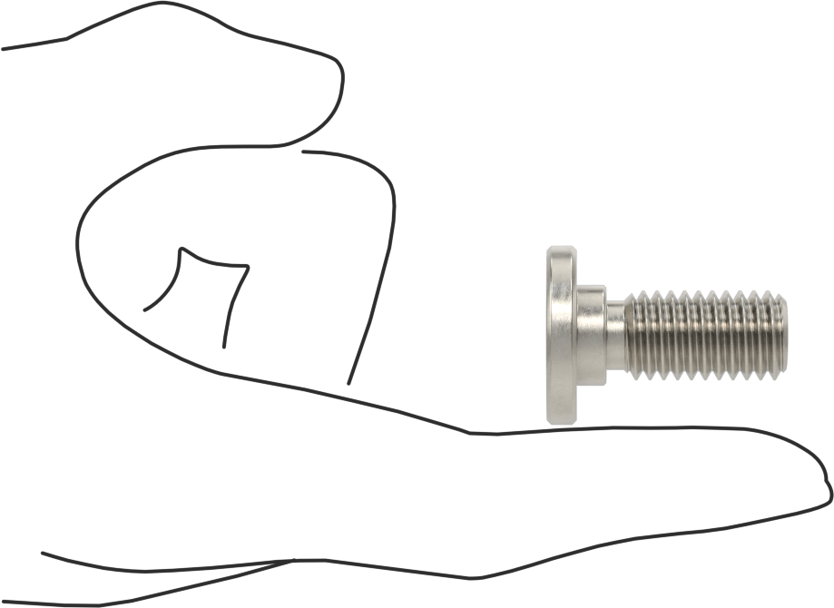 316 Paslanmaz Çelik Ultra Düşük Profilli Soket Başlı Vida, 1/2"-13 Diş Boyutu, 1" Uzunluk