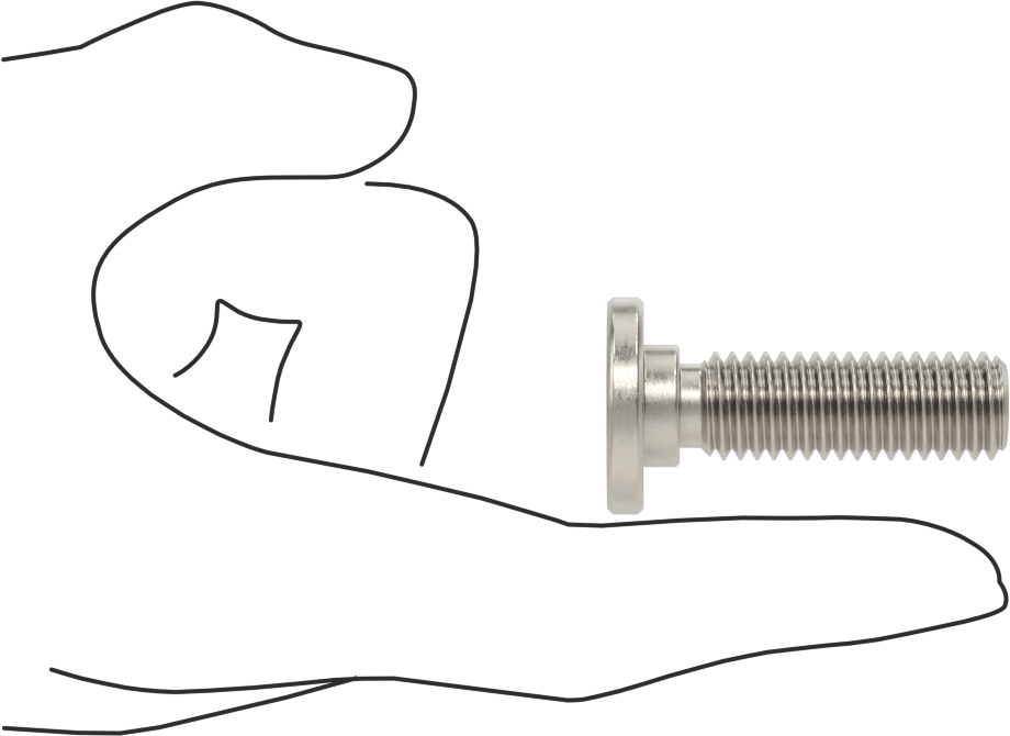 316 Paslanmaz Çelik Ultra Düşük Profilli Soket Başlı Vida, 1/2"-13 Diş Boyutu, 1-1/2" Uzunluk