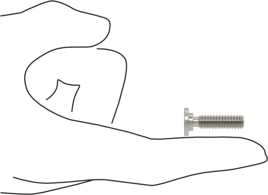 316 Paslanmaz Çelik Ultra Düşük Profilli Soket Başlı Vida, 1/4"-20 Diş Boyutu, 7/8" Uzunluk